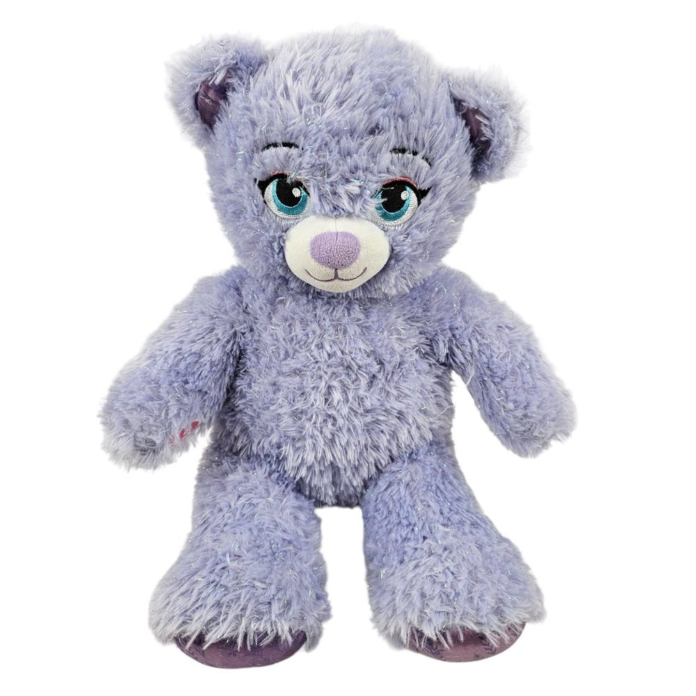 Build A Bear Workshop BAB Frozen Anna Stuffed Animal Teddy Bear Plush Lavender